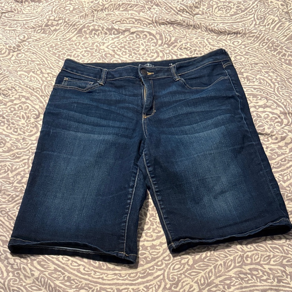 St. John's Bay Dark Blue Jean Shorts
